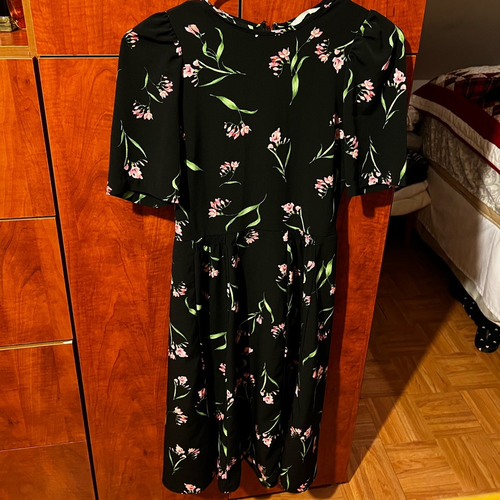 Black flower dress side 2